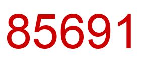 Number 85691 red image