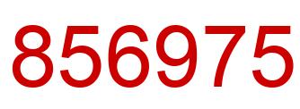 Número 856975 imagen rojo