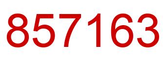 Number 857163 red image