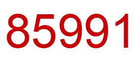 Number 85991 red image