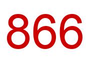 Number 866 red image