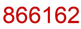 Número 866162 imagen rojo