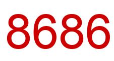 Number 8686 red image