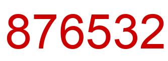 Number 876532 red image