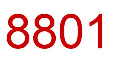 Number 8801 red image