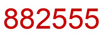 Número 882555 imagen rojo