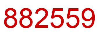 Número 882559 imagen rojo