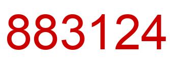 Number 883124 red image