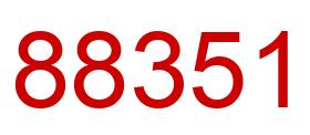 Número 88351 imagen rojo