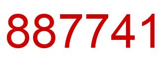Número 887741 imagen rojo