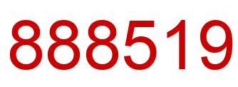 Número 888519 imagen rojo