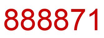 Number 888871 red image