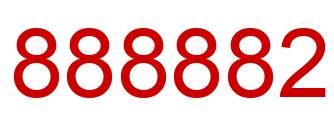 Number 888882 red image