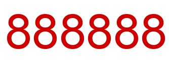 Number 888888 red image