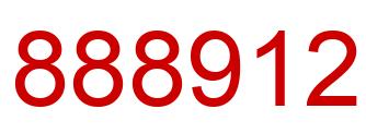 Number 888912 red image