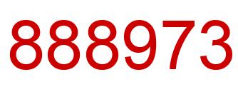Number 888973 red image