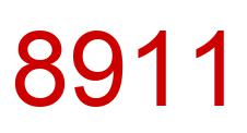 Number 8911 red image
