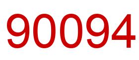 Number 90094 red image
