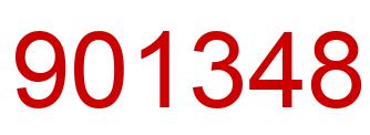 Number 901348 red image