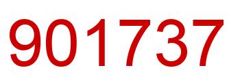 Number 901737 red image