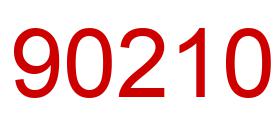 Número 90210 imagen rojo