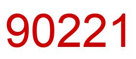 Number 90221 red image