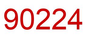 Number 90224 red image