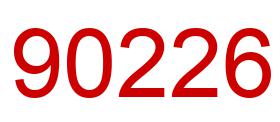 Number 90226 red image