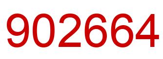 Number 902664 red image