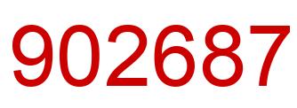 Number 902687 red image