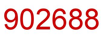 Number 902688 red image
