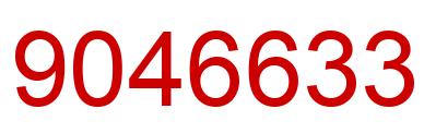 Number 9046633 red image
