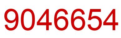 Number 9046654 red image