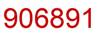 Number 906891 red image