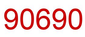 Number 90690 red image