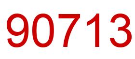 Número 90713 imagen rojo