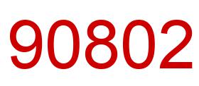 Number 90802 red image