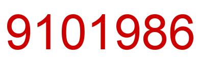 Number 9101986 red image