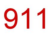 Zahl 911 rot bild