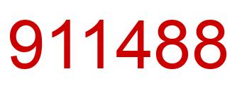 Number 911488 red image