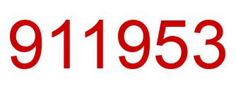 Number 911953 red image