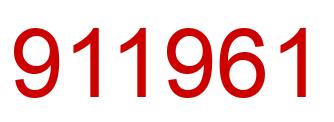 Número 911961 imagen rojo