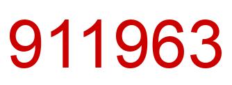 Número 911963 imagen rojo