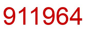 Número 911964 imagen rojo