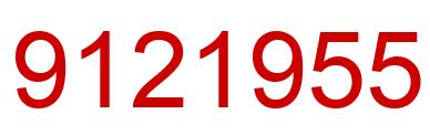 Number 9121955 red image