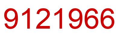 Number 9121966 red image
