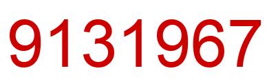 Number 9131967 red image