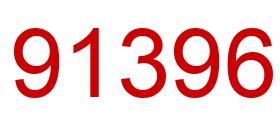Número 91396 imagen rojo