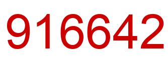 Number 916642 red image