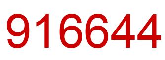 Number 916644 red image